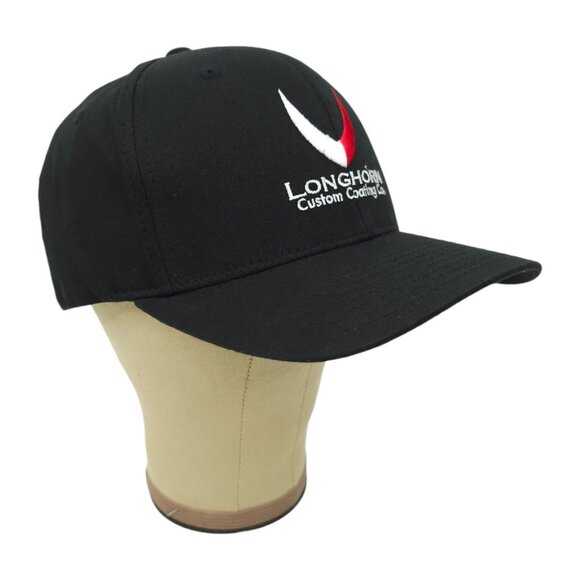 Longhorn Custom Coating Flexfit OSFM Cap Trucker Baseball Embroidered Logo Hat - Picture 3 of 14